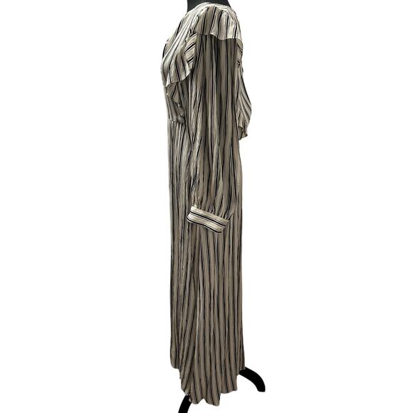 Baum und Pferdgarten Alona Striped Crepon Dress -Black/White - Sz 38 (SZ 8 US) - Picture 7 of 14